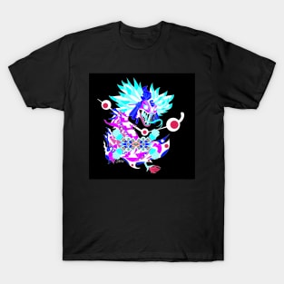 quetzalcoatl dragon in mexican tribal aztec art ecopop pattern beast T-Shirt